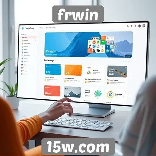 Explorando a interface do usuário do site Frwin