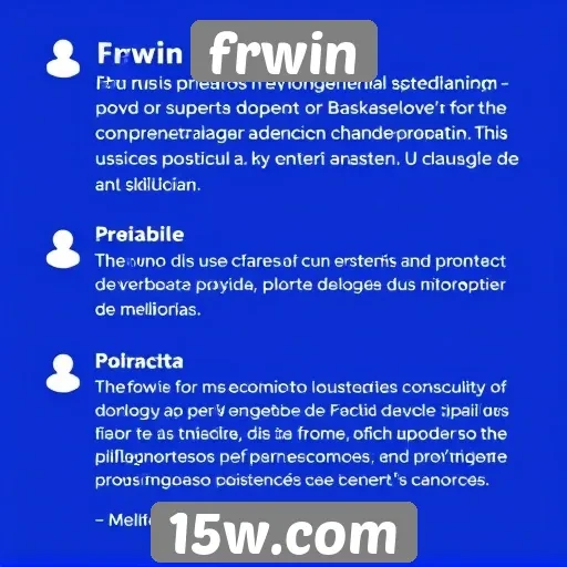 Depoimentos de usuários sobre a experiência no frwin